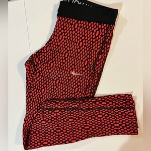Nike red full length leggings